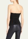 ruched strapless tube top