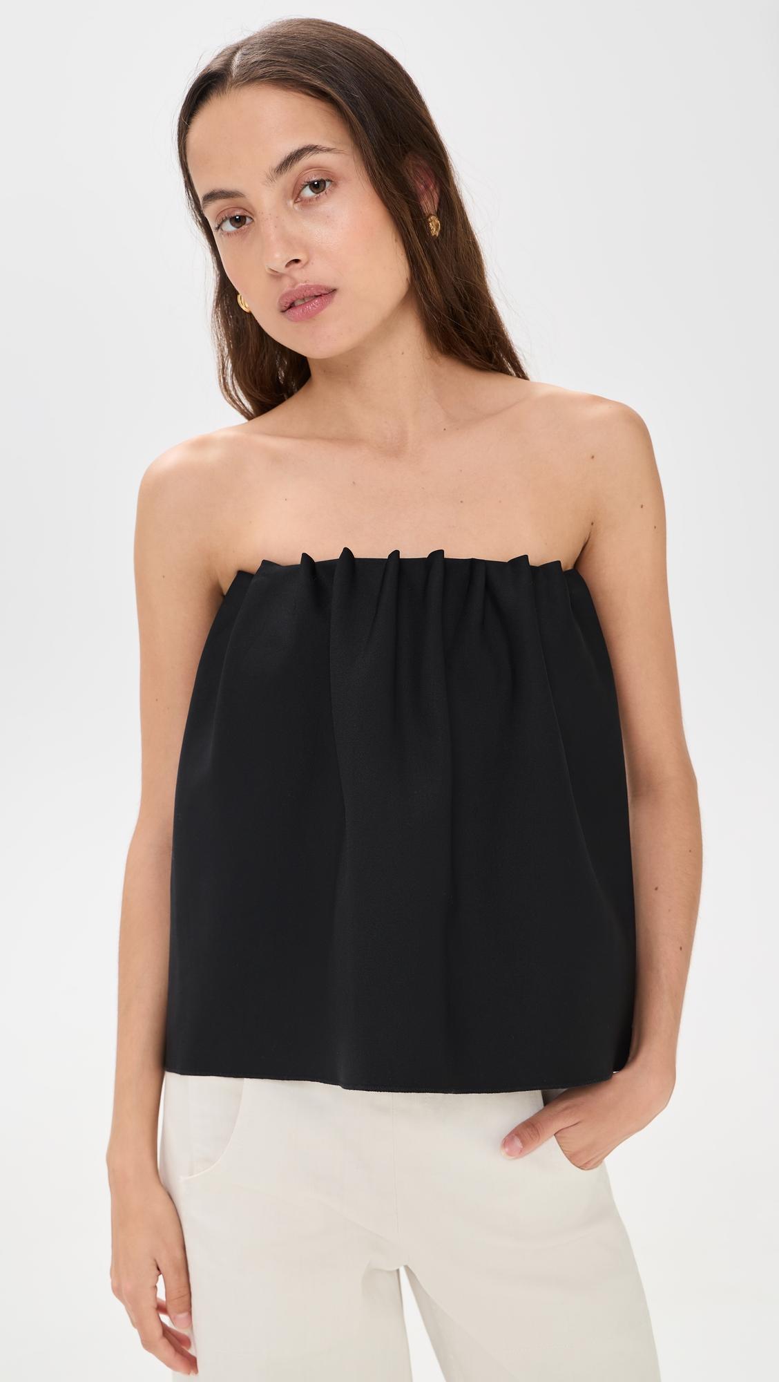 ruched tube top
