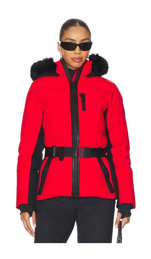 rudsak alaia jacket in red.
