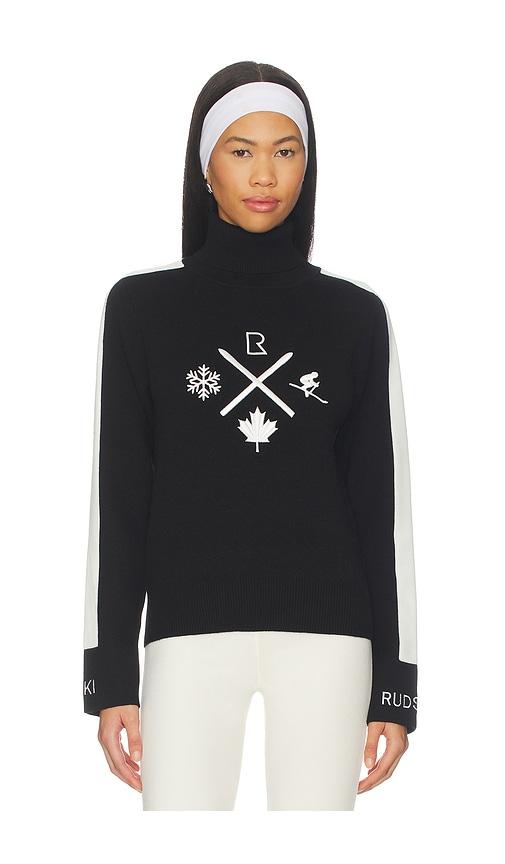 rudsak elizabeth sweater in black.