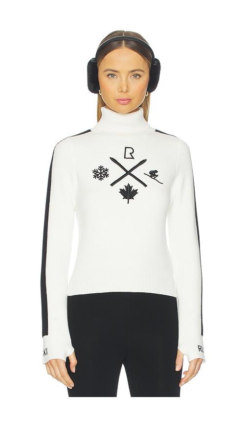 rudsak elizabeth sweater in white.