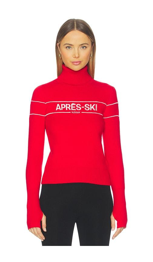 rudsak erika sweater in red.