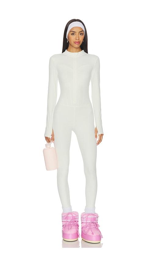 rudsak ivy jumpsuit in white.