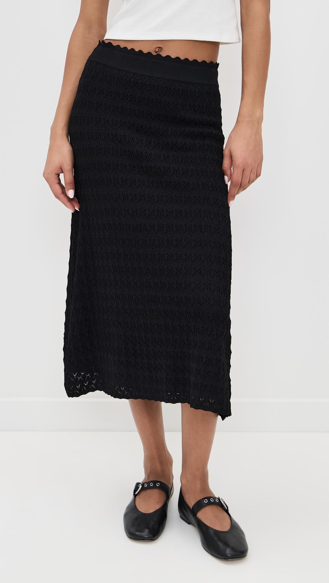rue knit midi skirt