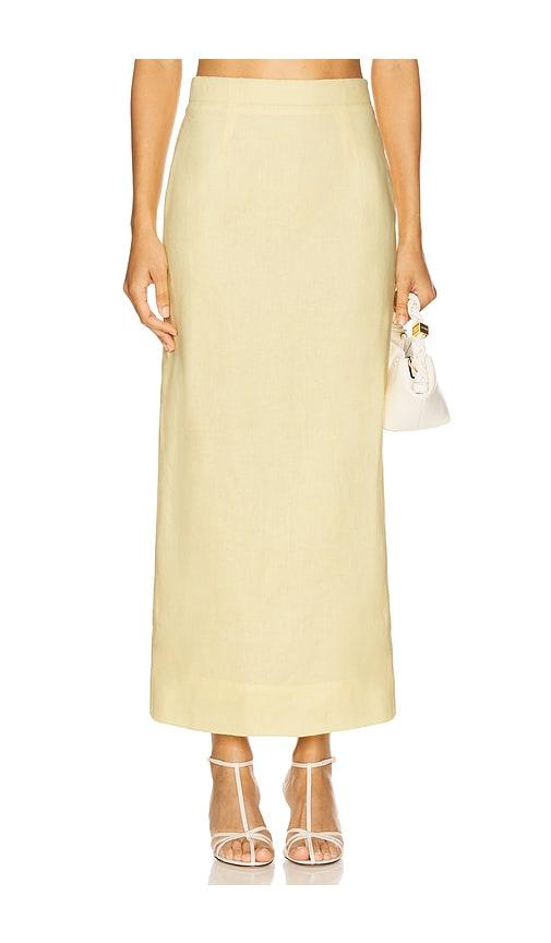 rue sophie adan skirt in yellow.