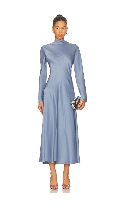 rue sophie agni dress in blue.