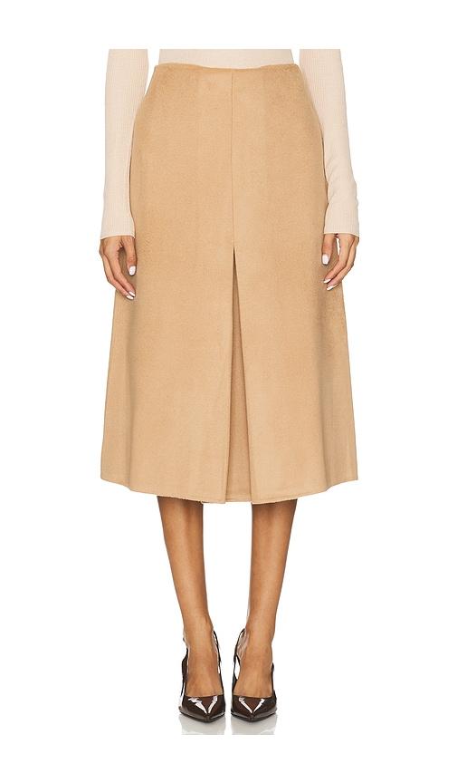 rue sophie ambre skirt in brown.