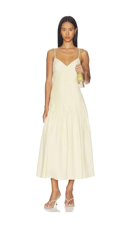 rue sophie fleursonne dress in yellow.