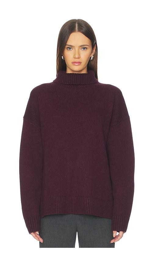 rue sophie malvi sweater in burgundy.