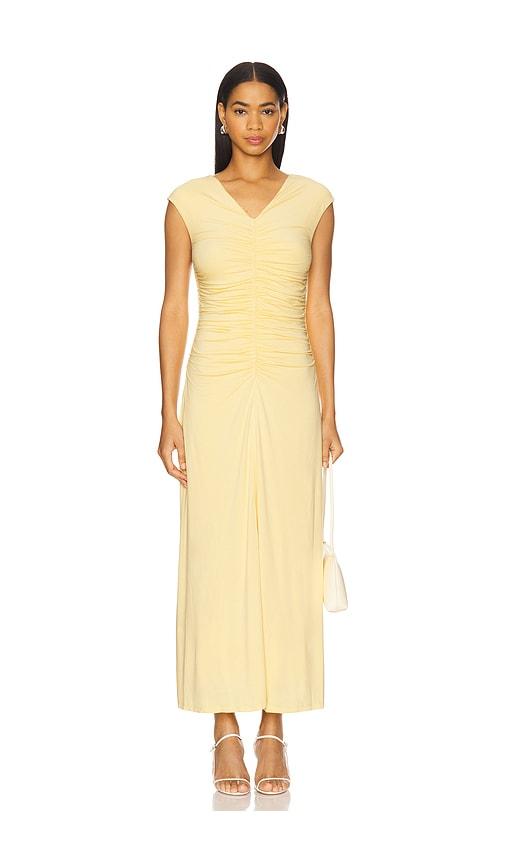 rue sophie millie dress in lemon.