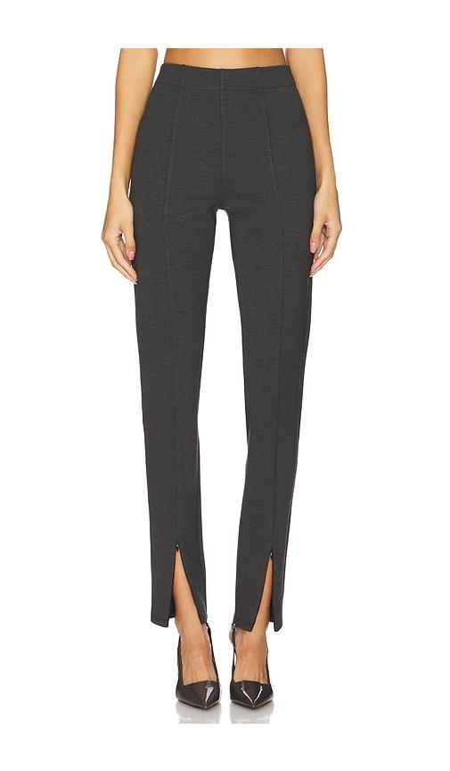 rue sophie vitry zipper pant in grey.
