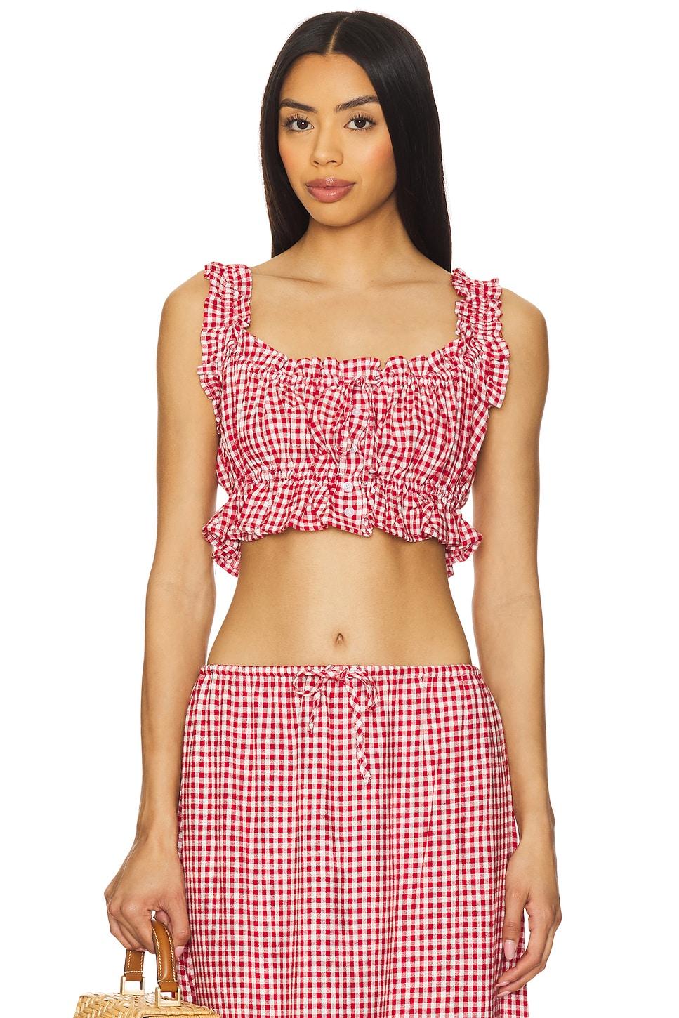 ruffle button up top