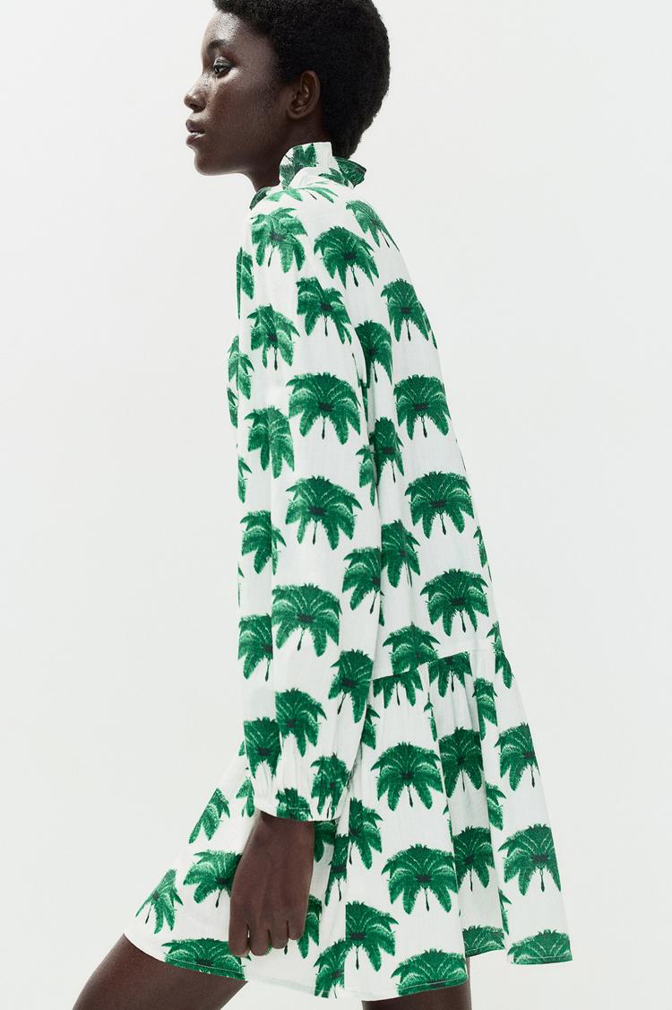 ruffle-collar dress