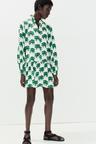 ruffle-collar dress