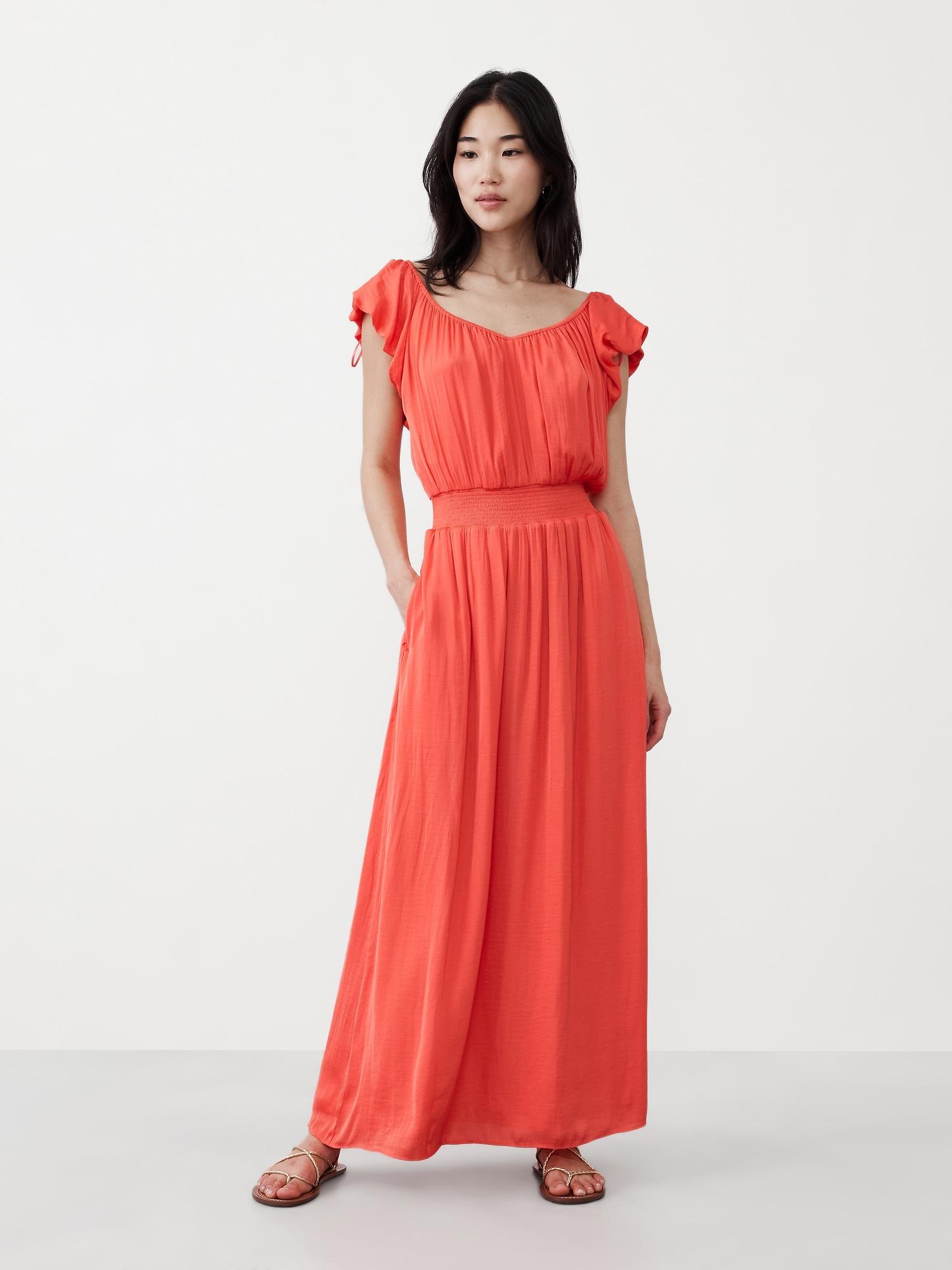 ruffle maxi dress