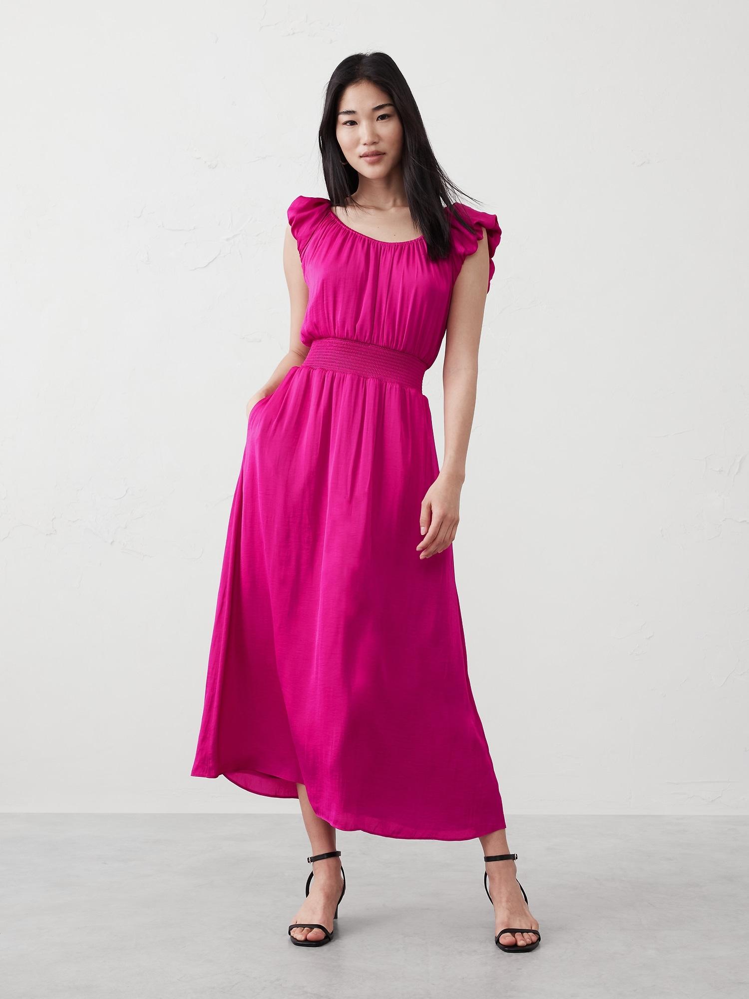 ruffle maxi dress