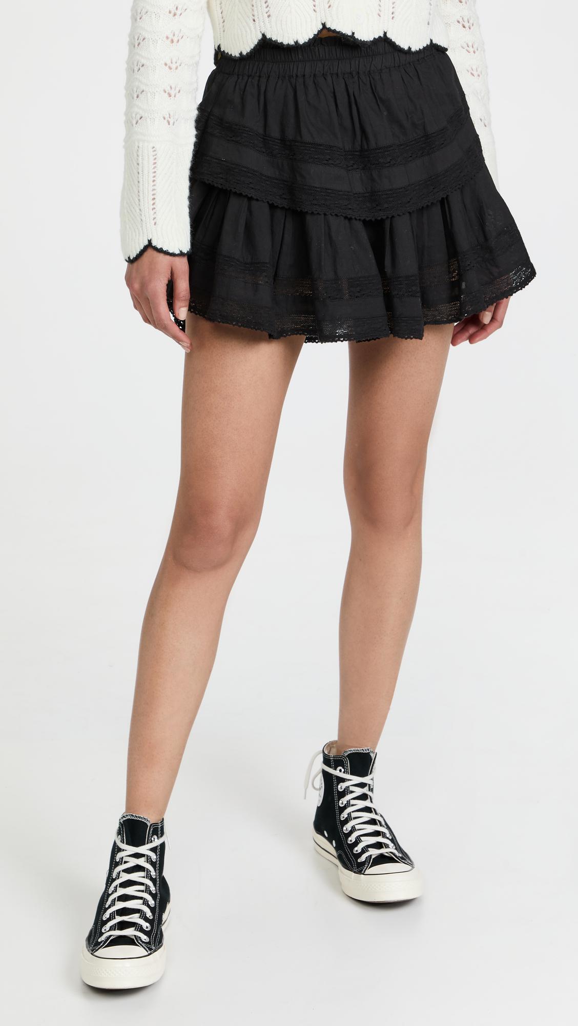 ruffle mini skirt