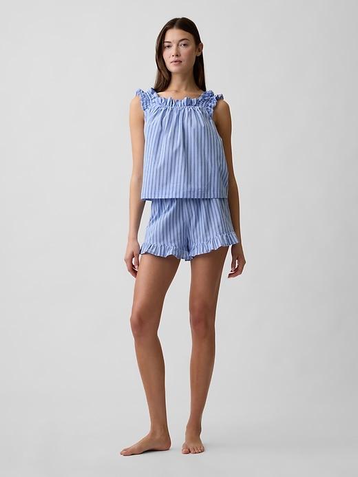 ruffle poplin pj shorts