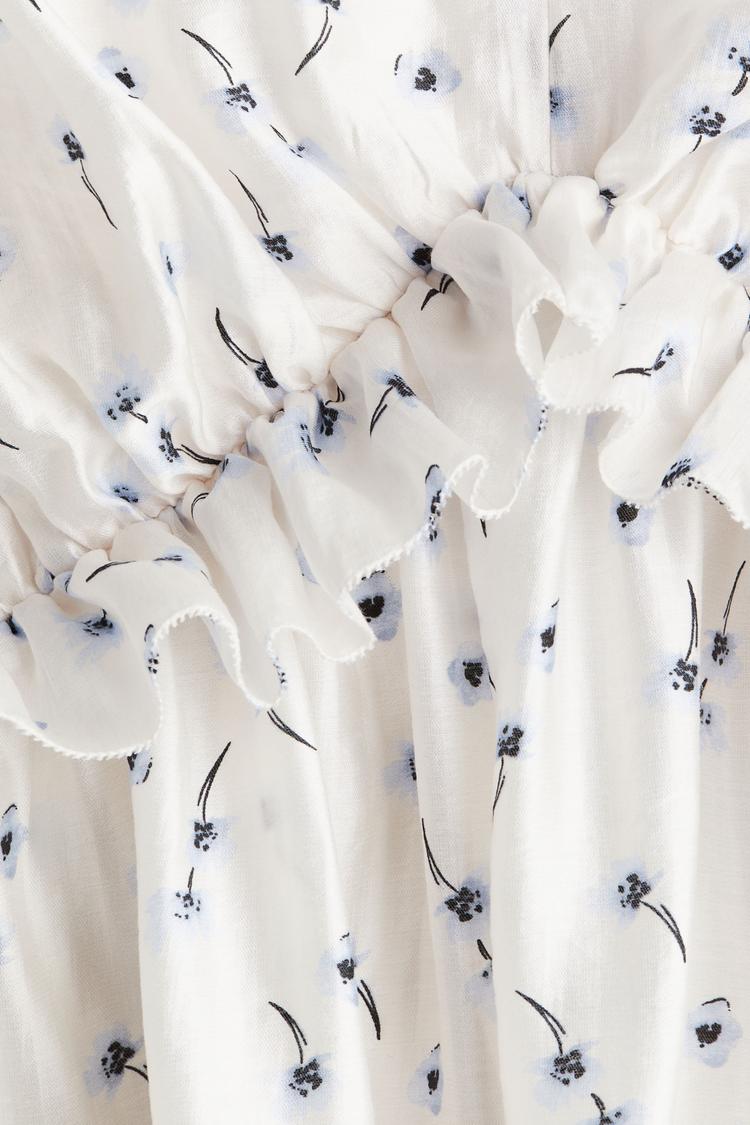 ruffle-trimmed dress
