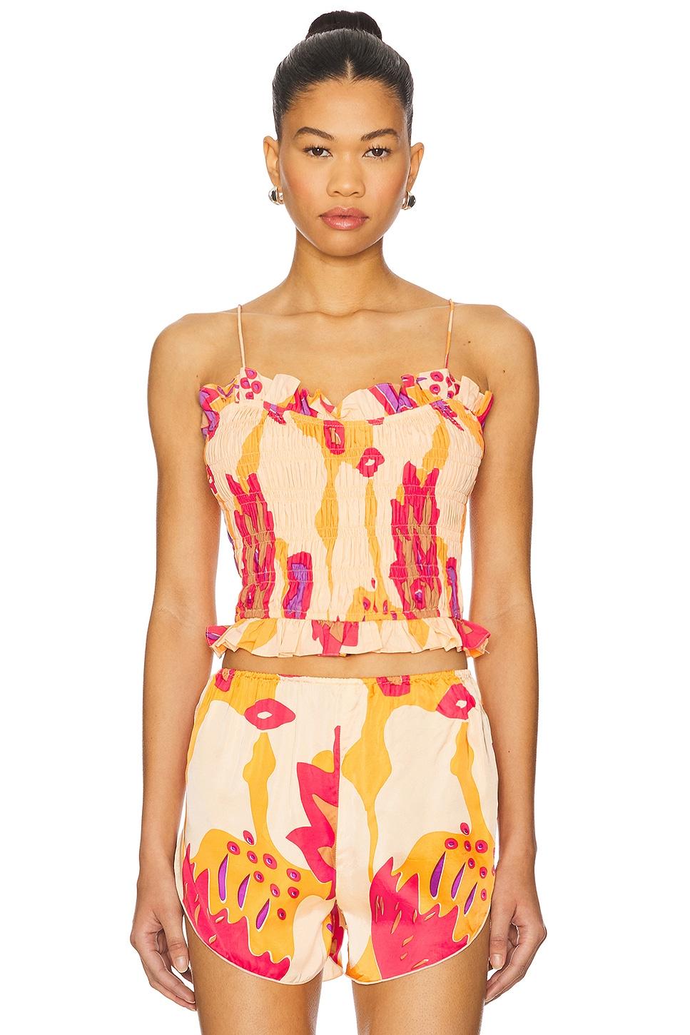 ruffled spaghetti top