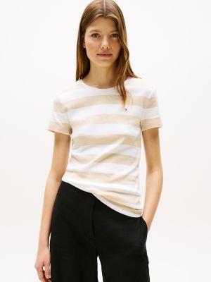 rugby stripe crewneck t-shirt