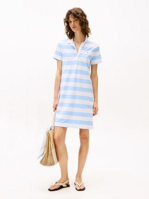 rugby stripe polo dress
