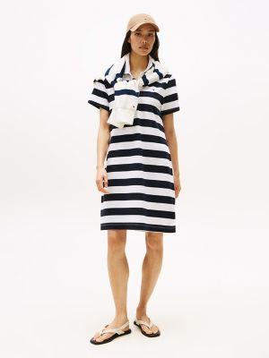 rugby stripe polo dress