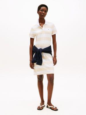 rugby stripe polo dress