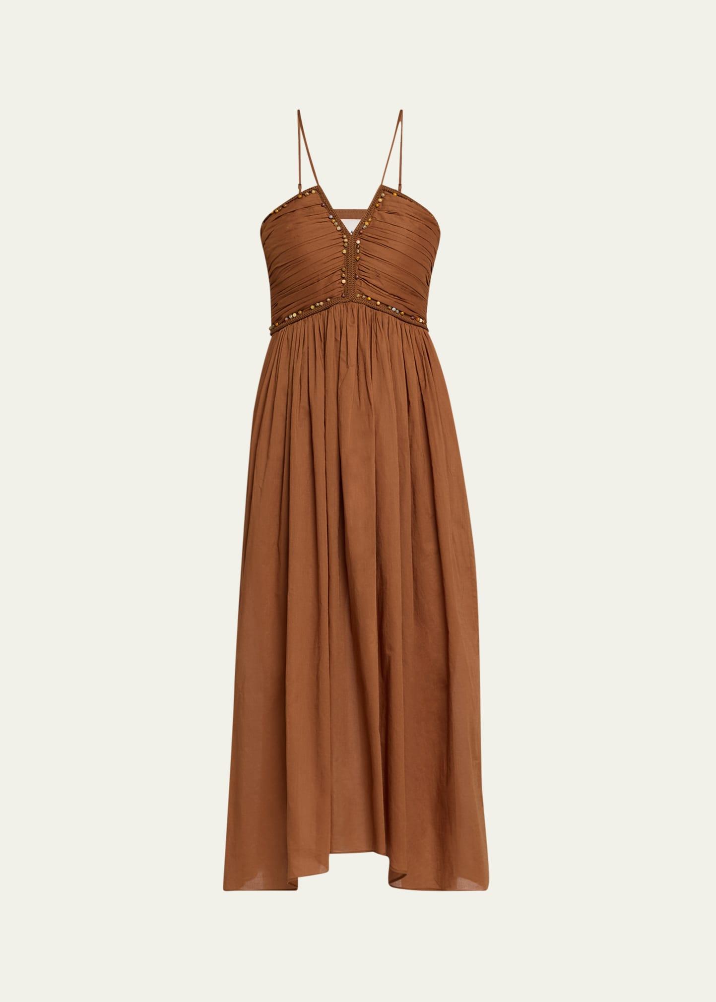 rumi beaded midi dress