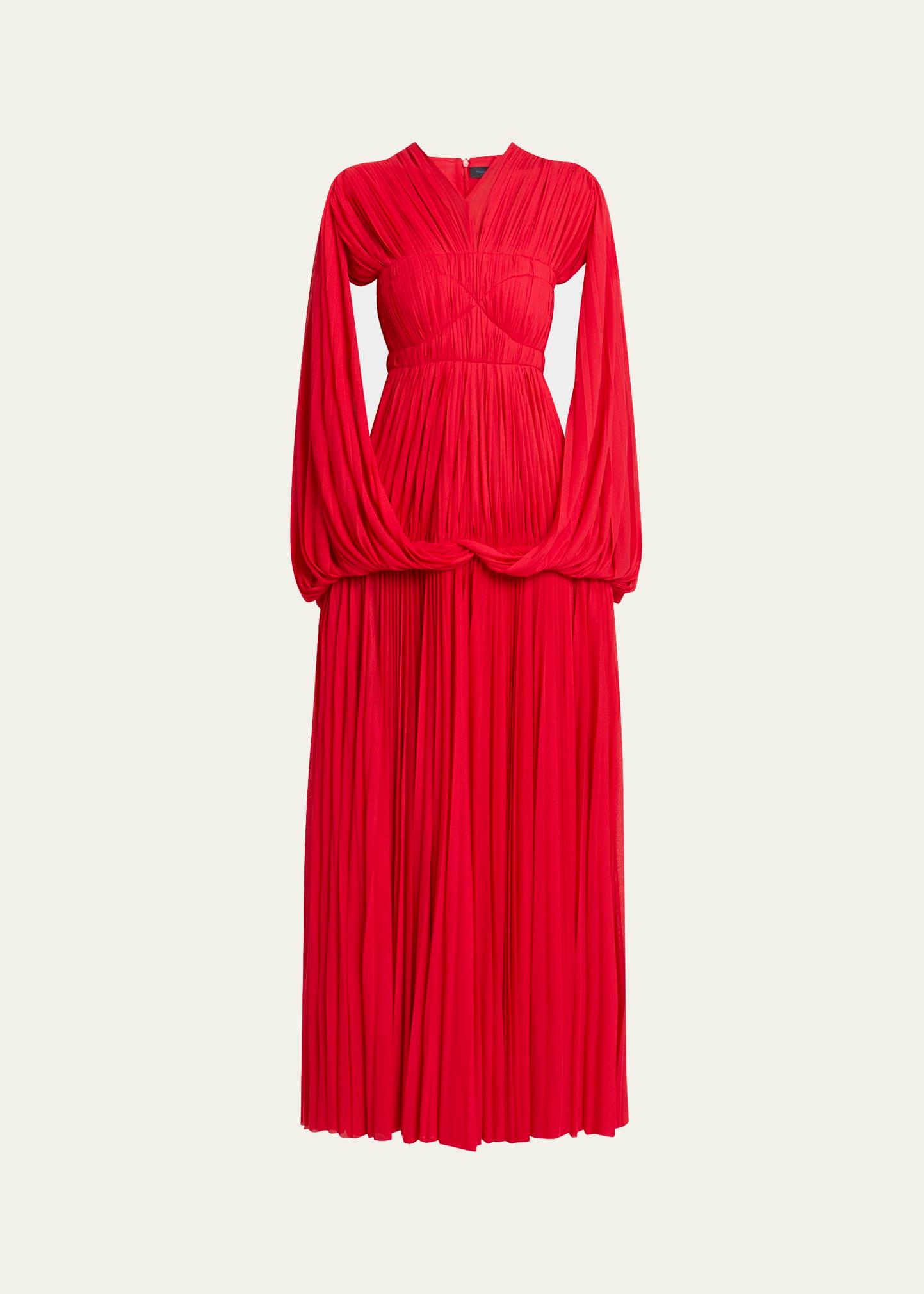 rumi dress in pleated jersey