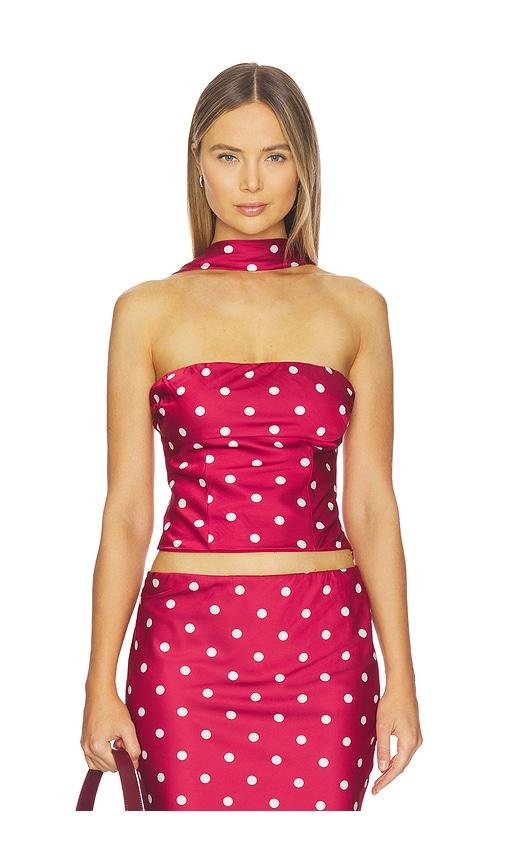runaway the label blaine top in red.