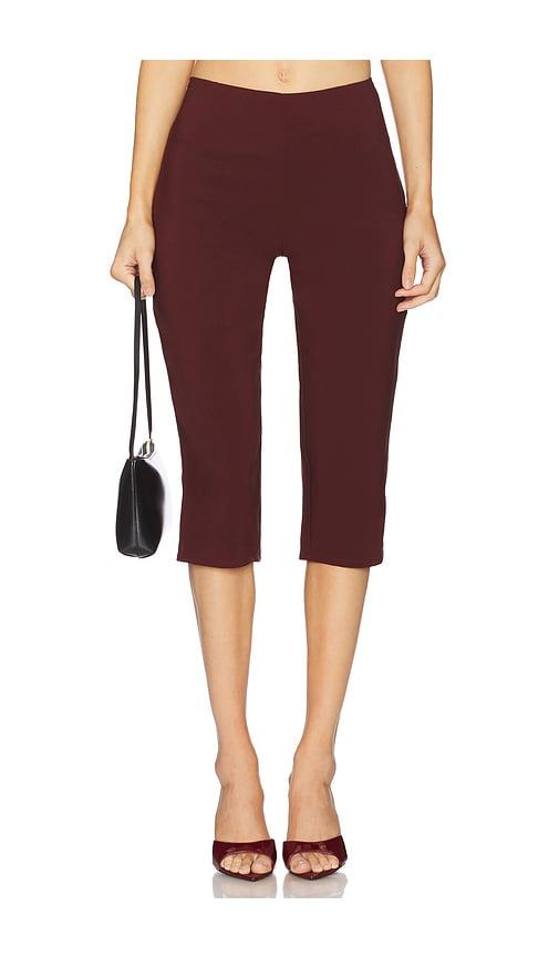 runaway the label gisele capri pants in chocolate.
