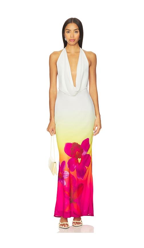 runaway the label jasmina maxi dress in white.
