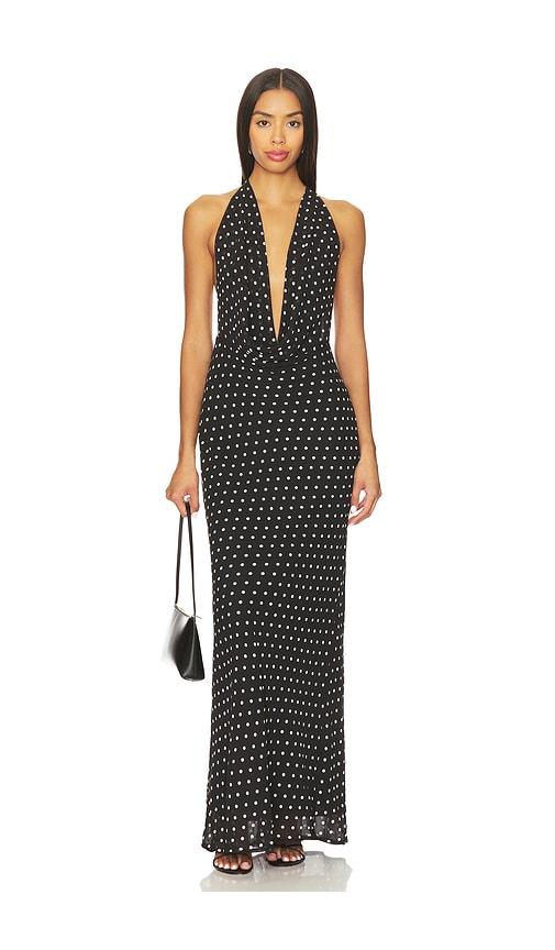 runaway the label lexie maxi dress in black.