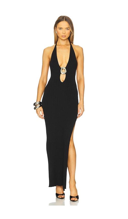 runaway the label lilabelle maxi dress in black.