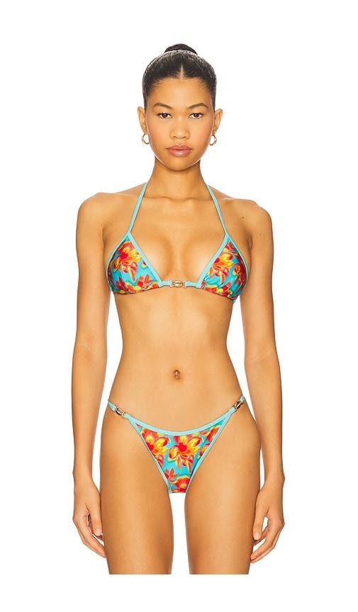 runaway the label miami top in teal.