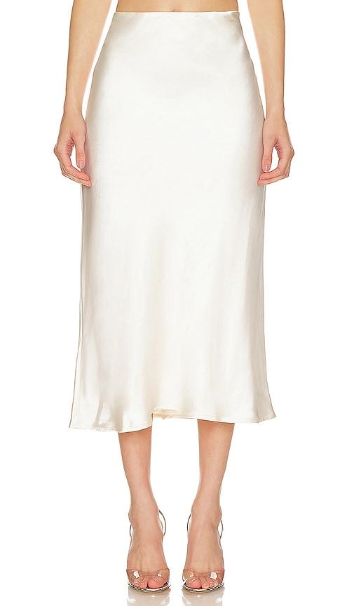 runaway the label oura skirt in ivory.
