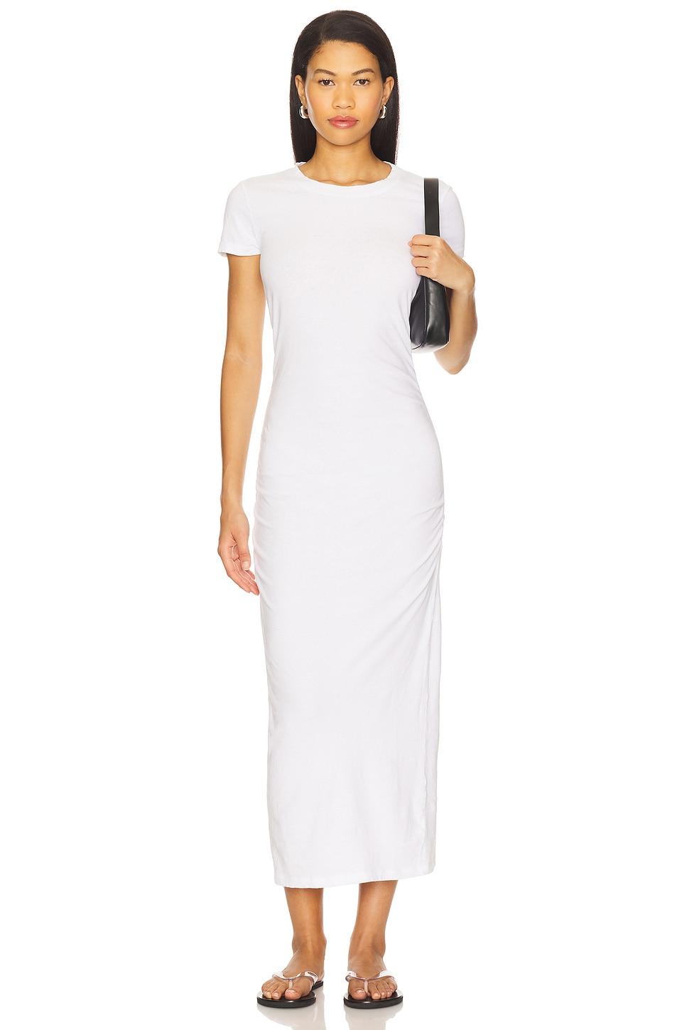 rushed t-shirt dress