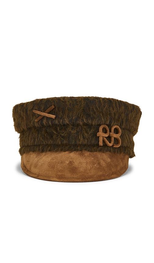 ruslan baginskiy baker boy cap in brown.