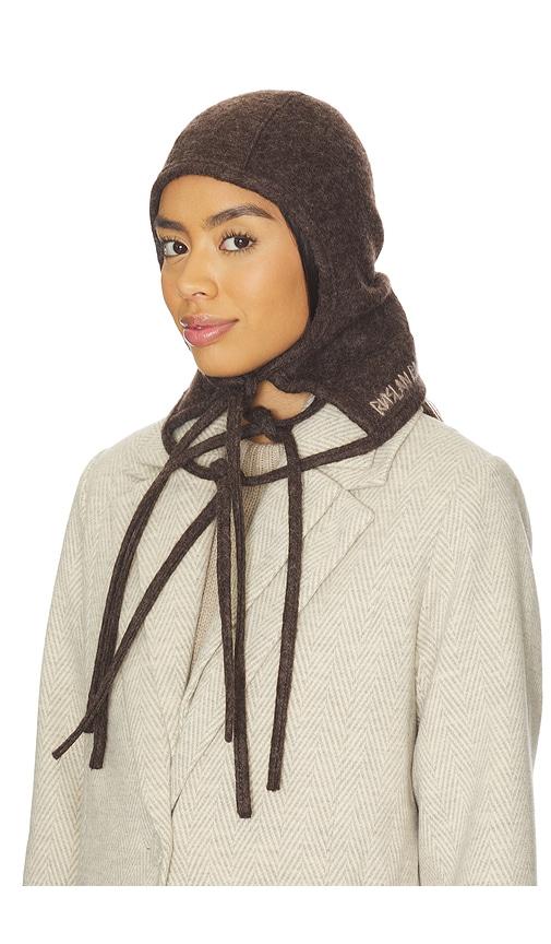 ruslan baginskiy balaclava hat in brown.