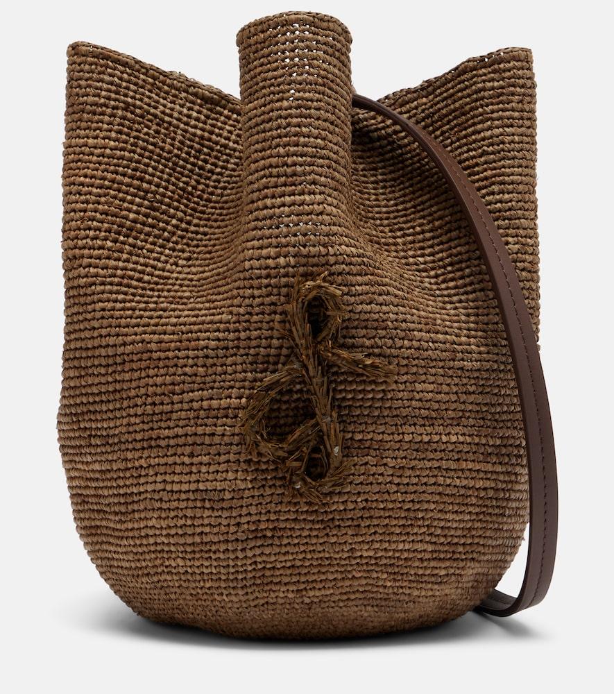 ruslan baginskiy hatbag raffia shoulder bag