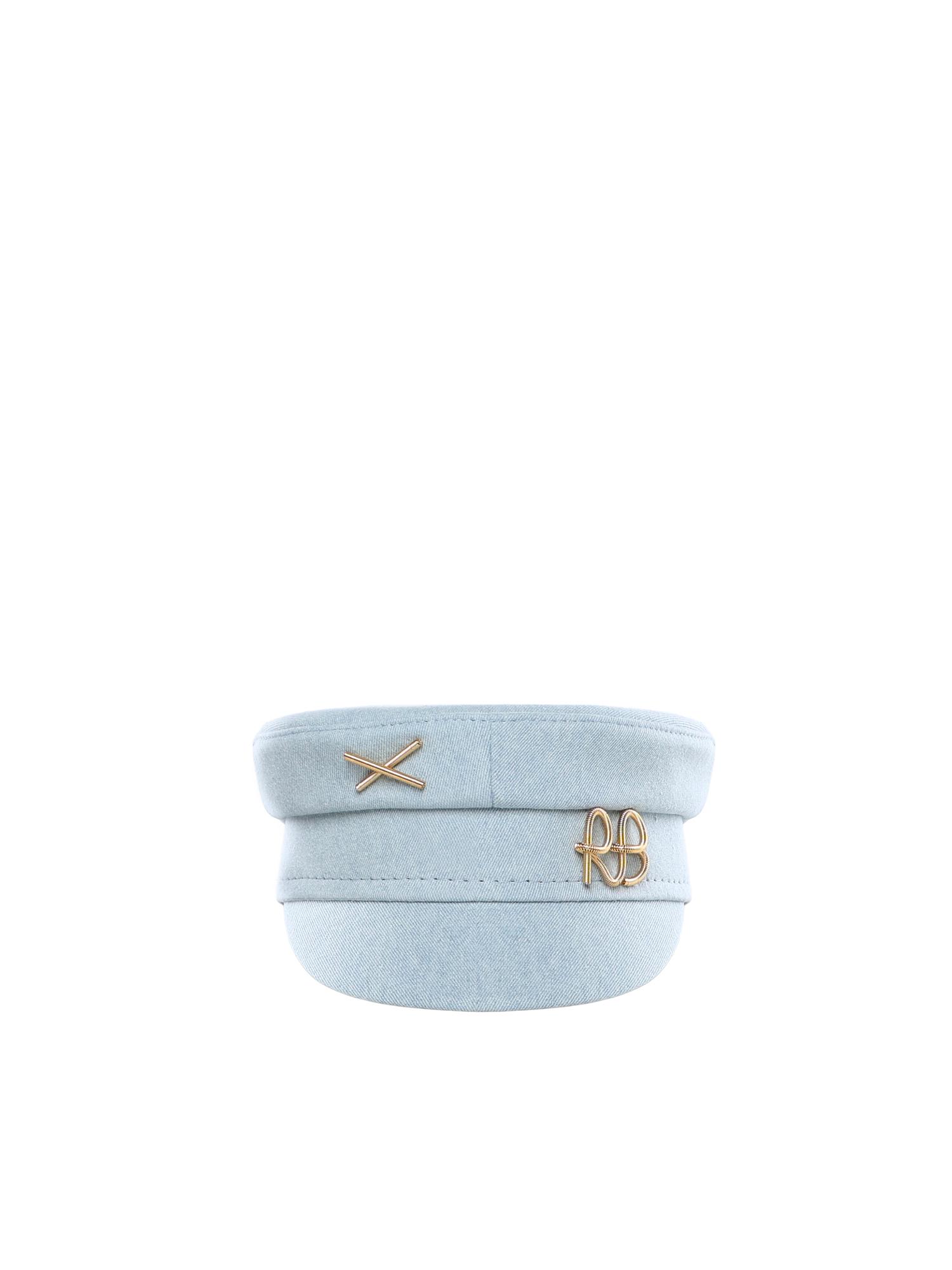 ruslan baginskiy hats blue cotton - women