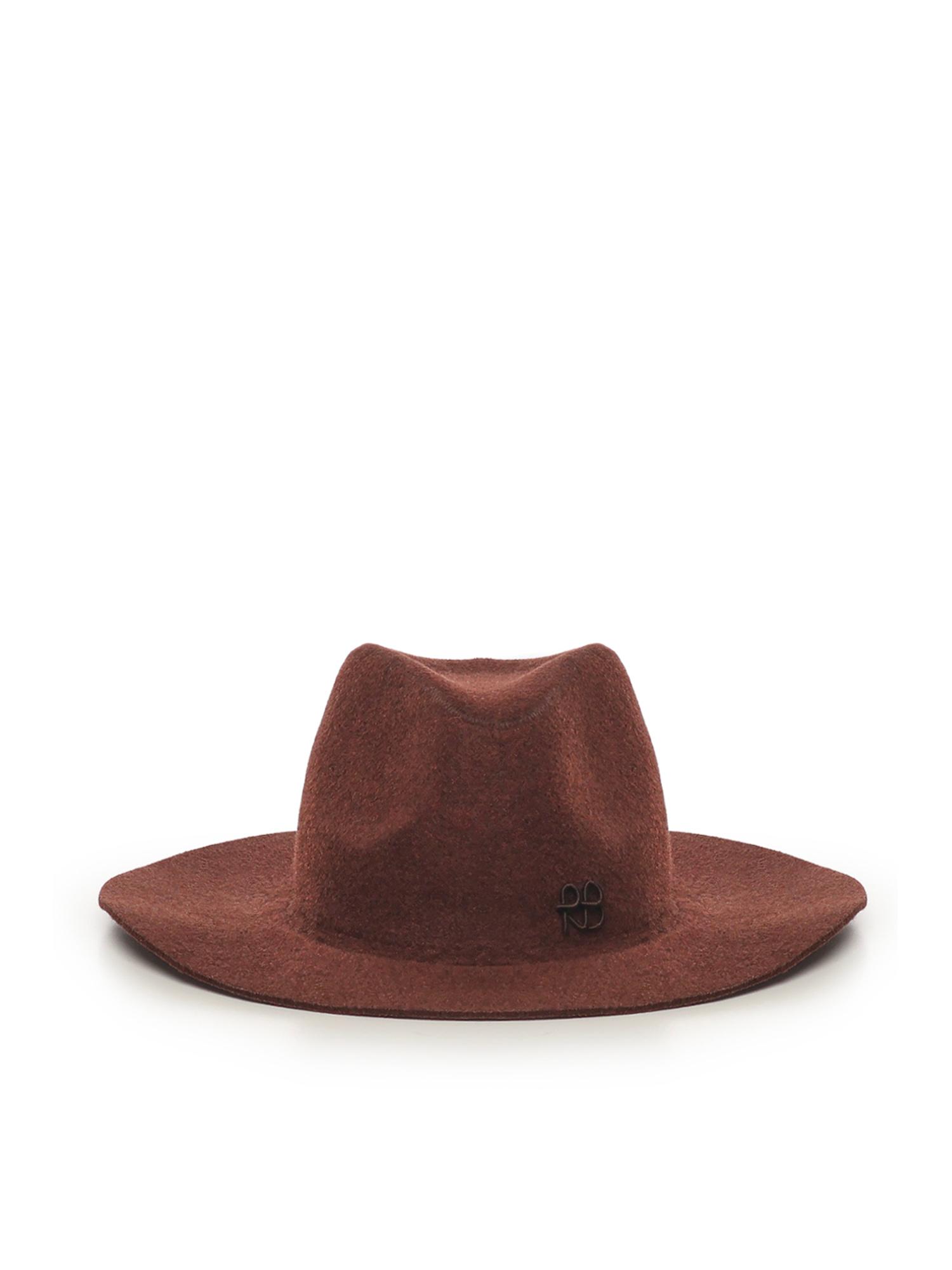 ruslan baginskiy hats brown wool - women