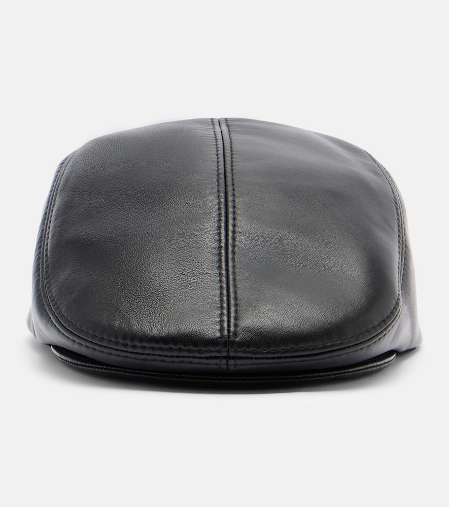 ruslan baginskiy leather newsboy cap