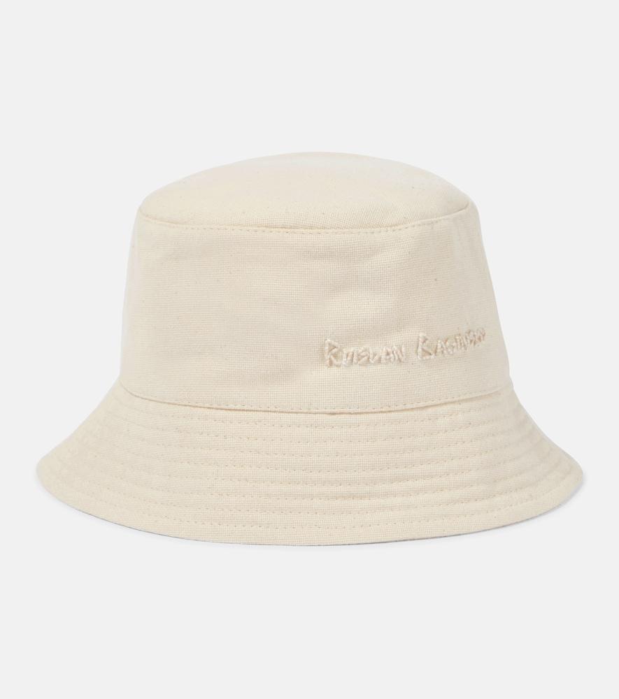 ruslan baginskiy logo cotton canvas bucket hat