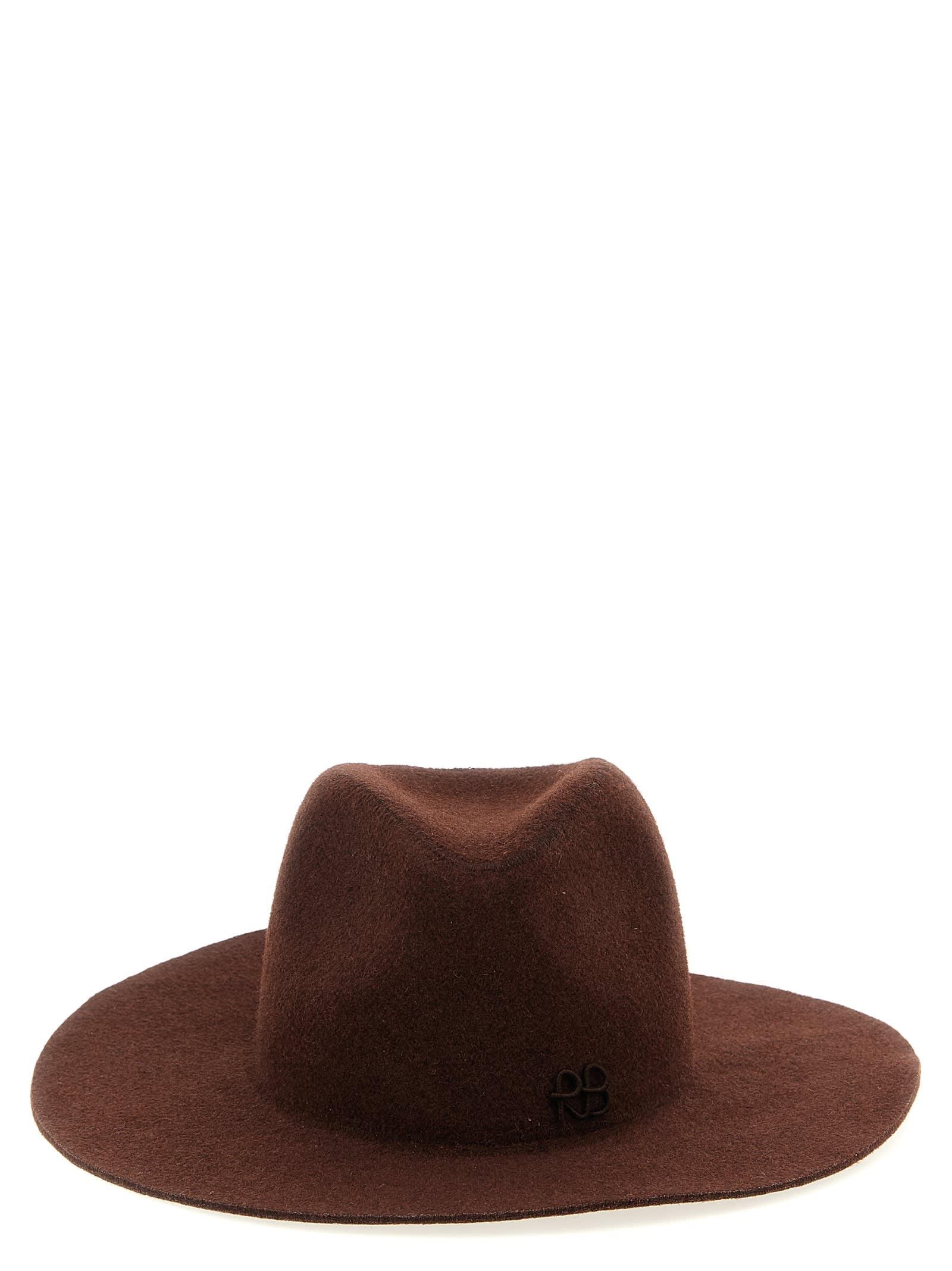 ruslan baginskiy monogram-embellished fedora hat
