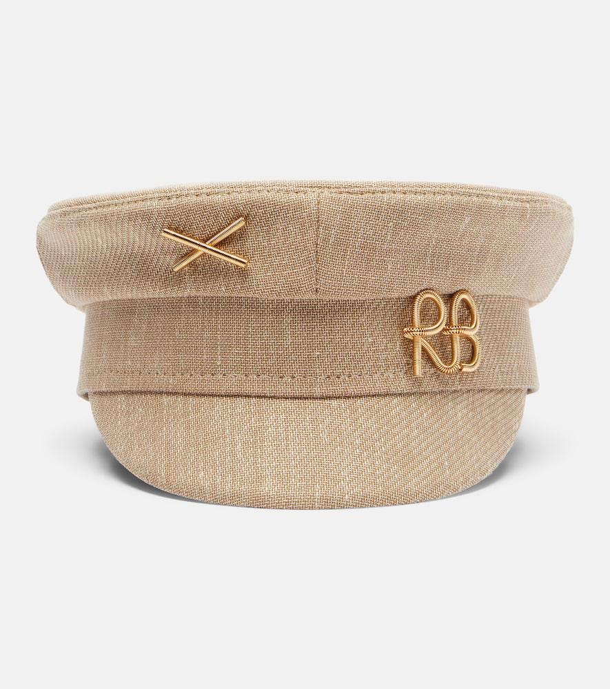 ruslan baginskiy monogram newsboy cap