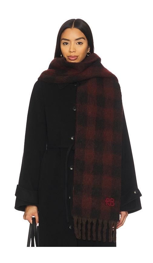 ruslan baginskiy scarf in red.