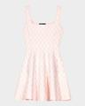 russel jacquard knit mini dress