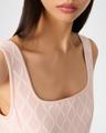 russel jacquard knit mini dress